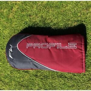 Wilson Profile FW Fairway Golf Club Headcover Head Cover Red Gray